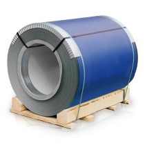 Штрипс с полимерным покрытием Zn100 0.55 мм RAL 7005 Штрипс с полимерным покрытием Zn100 0.55 мм RAL 7005