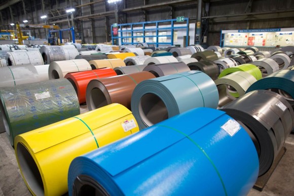 Штрипс с полимерным покрытием Zn100 0.6 мм RAL 1013 Штрипс с полимерным покрытием Zn100 0.6 мм RAL 1013