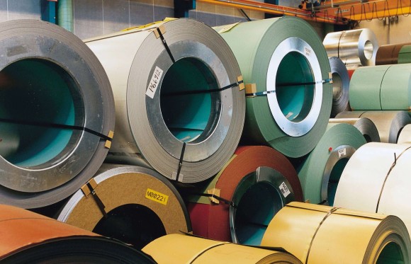 Штрипс с полимерным покрытием Zn100 0.6 мм RAL 7036