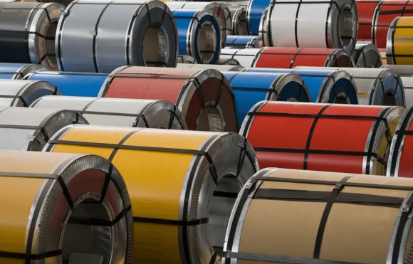 Рулон с полимерным покрытием 0,45x1250 двухстороннее PVDF RAL 5005