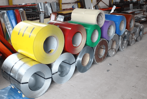 Рулон с полимерным покрытием 0,5x1250 Zn120 RAL 1014 Рулон с полимерным покрытием 0,5x1250 Zn120 RAL 1014